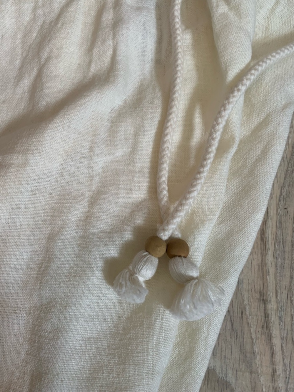 Hang Ten Cream Linen-Blend Drawstring Shorts - Picture 5 of 11